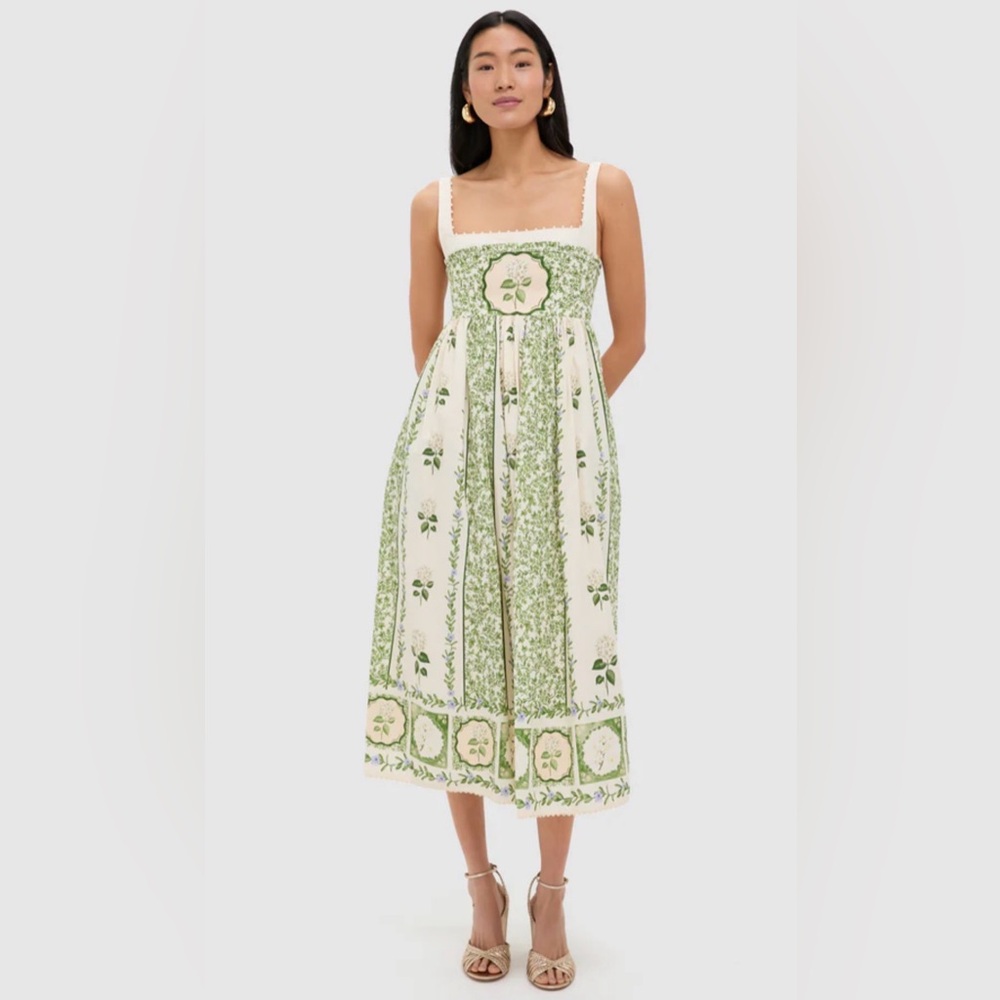 Agua By Agua Bendita Barbara Wild Midi Dress XL sold out Tuckernuck (wore 1x)